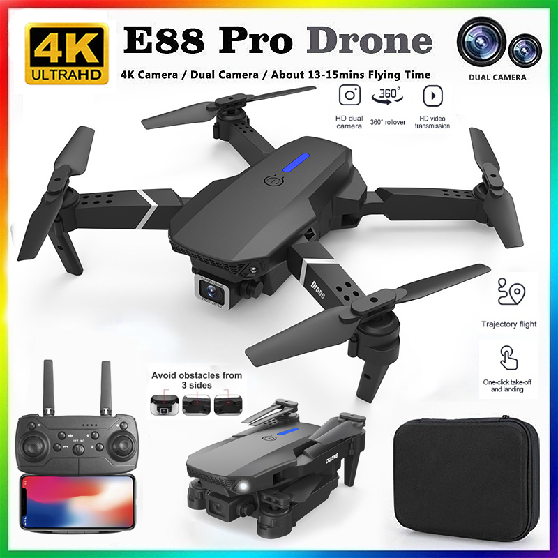 Drone Camera Wide Angle - 2026 YENİ E88 Profesyonel HD 4K