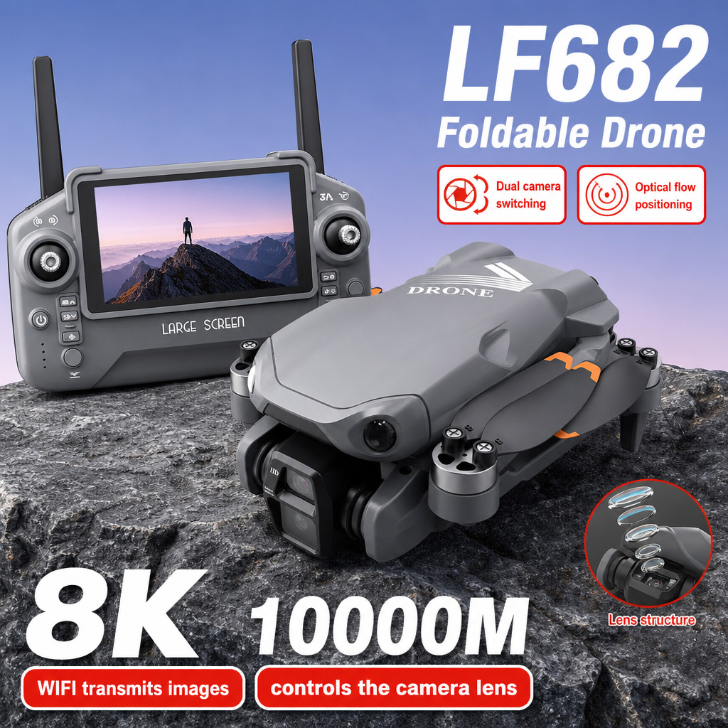 Drone Camera Mount - Hava Fotoğrafı LF682 Drone 8K HD