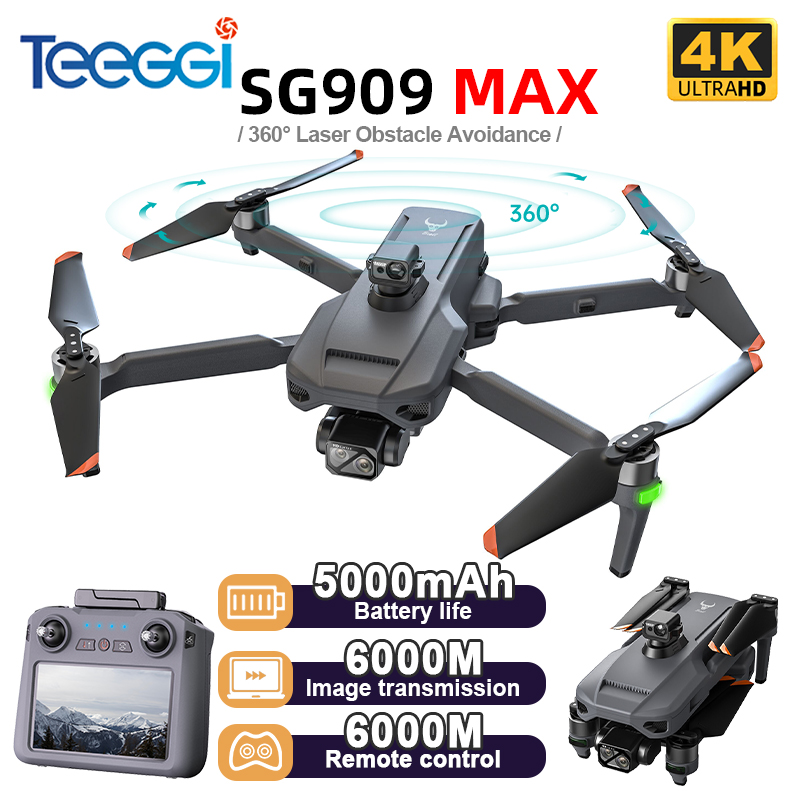 Drone Camera Night Vision - Teeggi SG909 MAX GPS Drone 4K