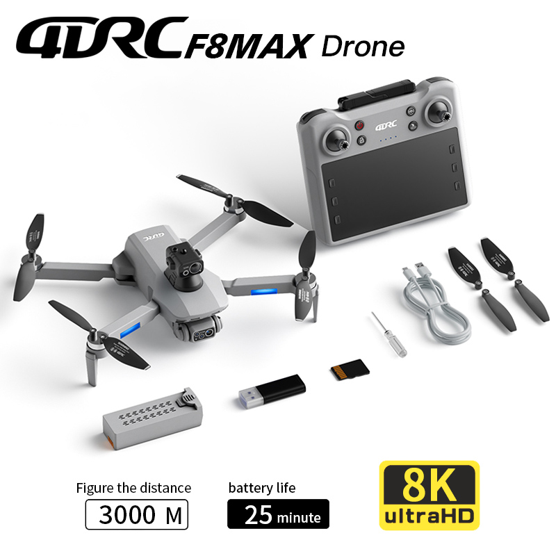 Drone Camera Mount - F8 MAX GPS Drone Profesyonel 8K
