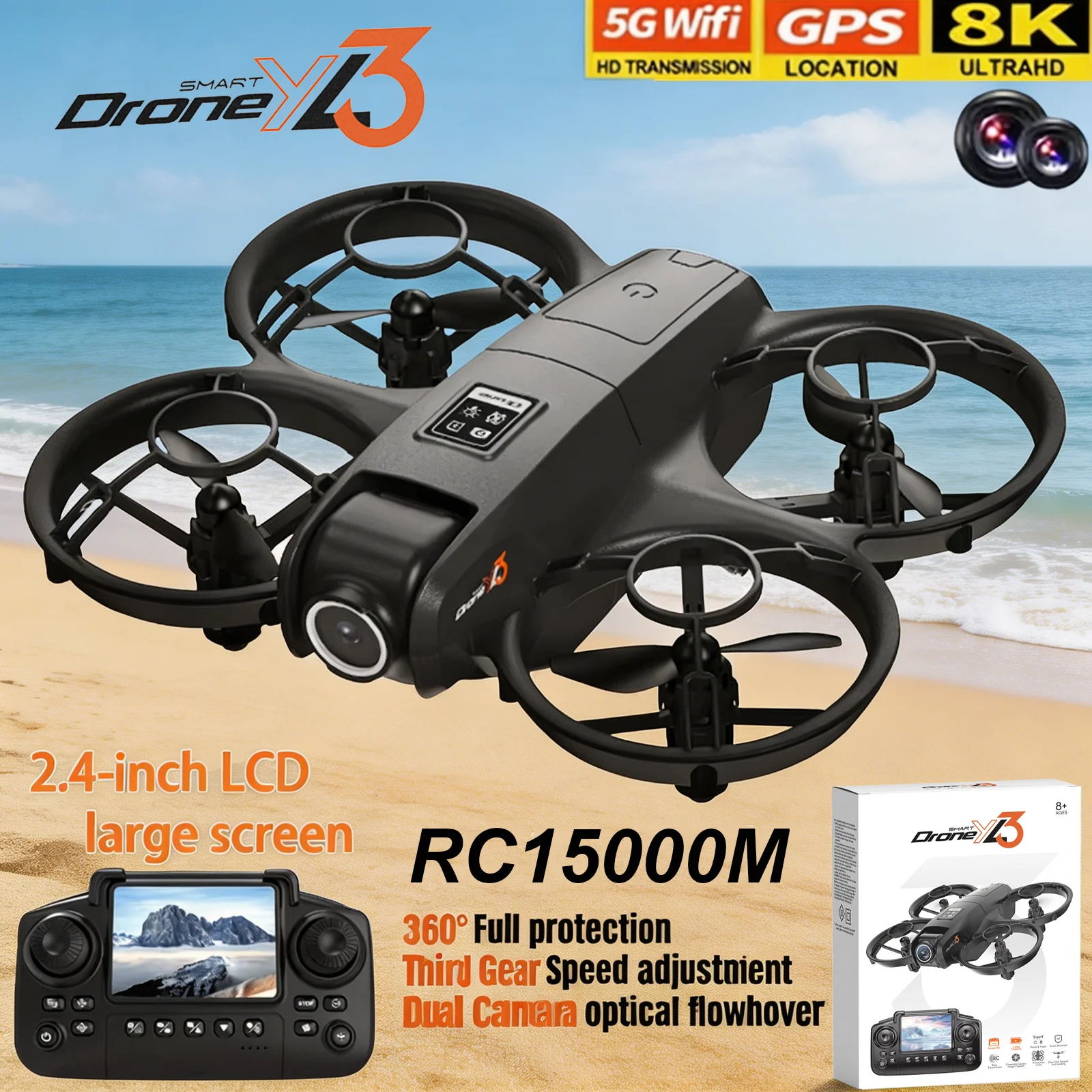 Drone Camera Wide Angle - Yeni YL3 RC Drone 8K 1080P