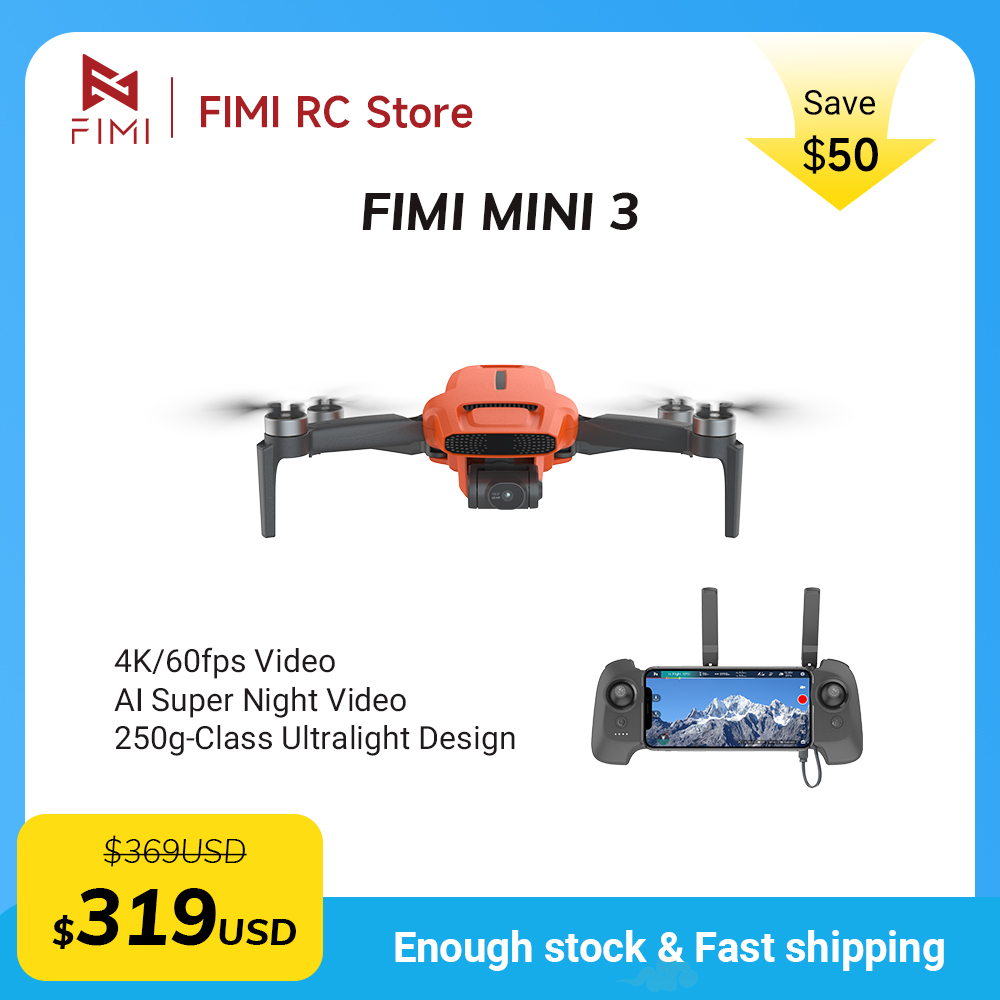 Drone Camera With Gimbal - FIMI MINI 3 Kamera Drone 4K