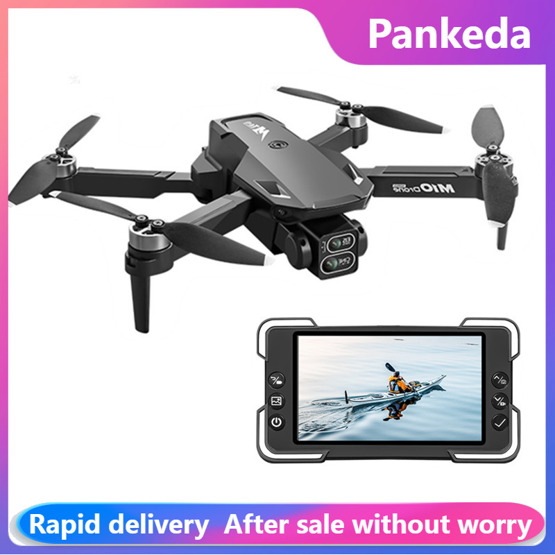 Drone Camera With Gimbal - M10 Kamera Drone'u Ekranlı Uzaktan Kumanda,