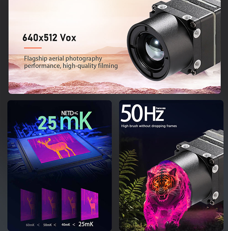 Drone Camera Thermal - Yeni Gelen 640x512 FPV Drone Termal