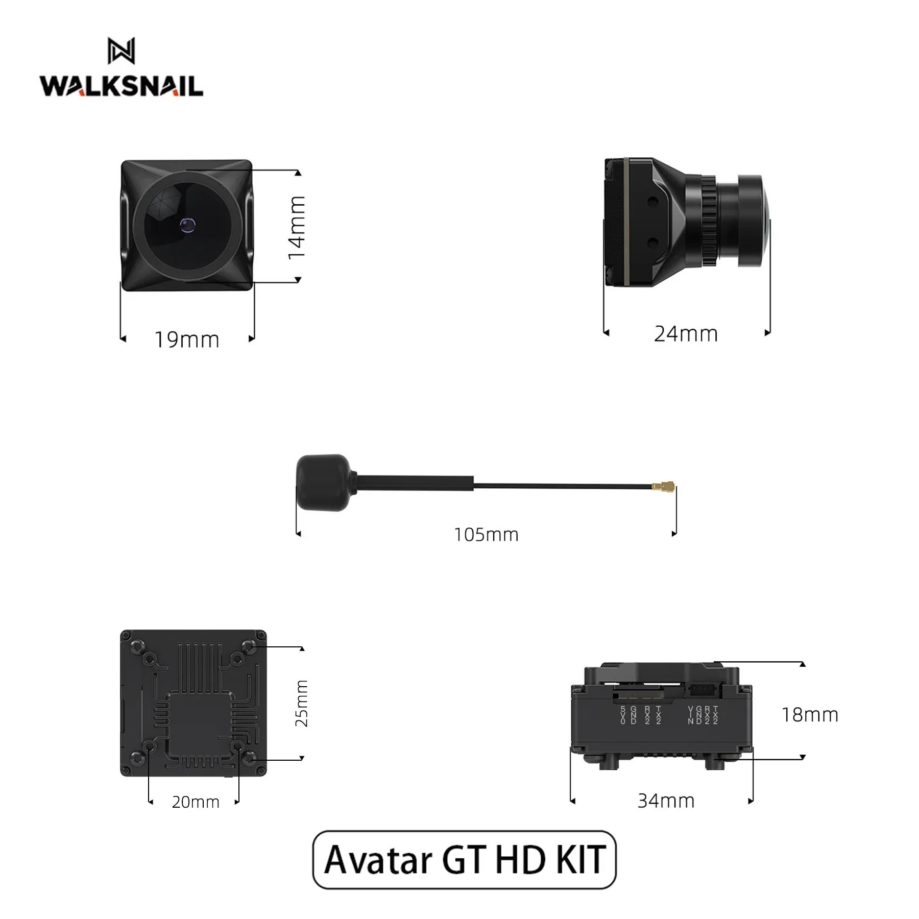 Walksnail Avatar GT HD KIT 2W  - Drone Camera Hd incelemesi ve fiyatı