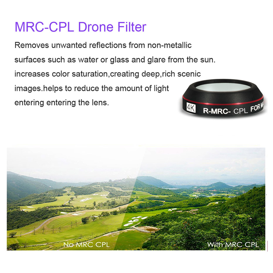 Drone filtresi Mavic Pro CPL U - Drone Camera Filter incelemesi ve fiyatı