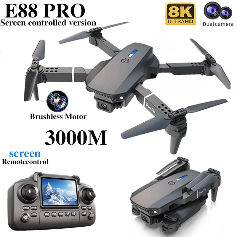 Profesyonel E88 PRO Drone ekra - Drone Camera Mount incelemesi ve fiyatı
