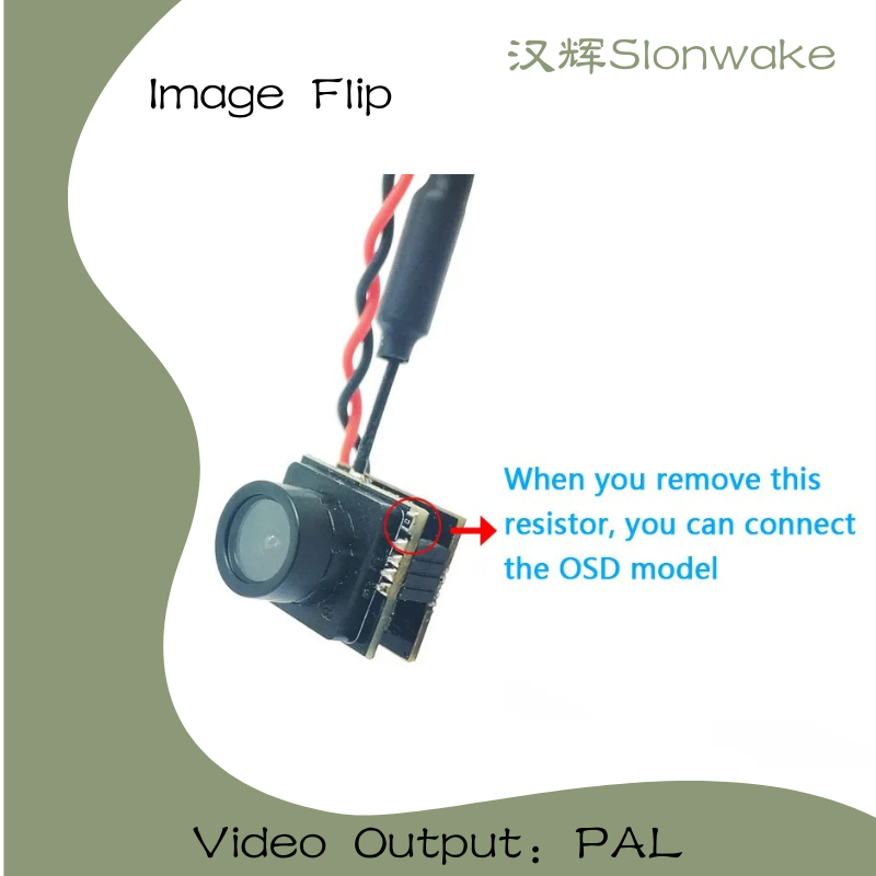 Slonwake 5.8G 48CH 25mW FPV VT - Drone Camera Wide Angle incelemesi ve fiyatı
