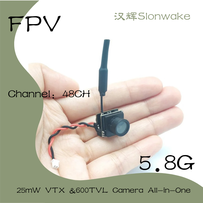 Slonwake 5.8G 48CH 25mW FPV VT - Drone Camera Wide Angle incelemesi ve fiyatı