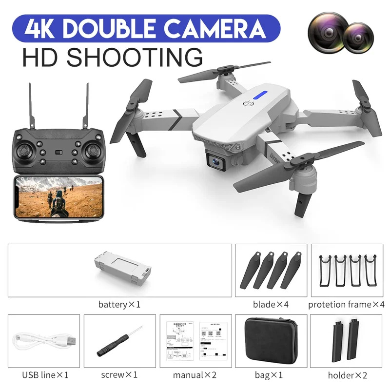 E88 Pro Akıllı Katlanabilir Dr - Drone Camera Mount incelemesi ve fiyatı