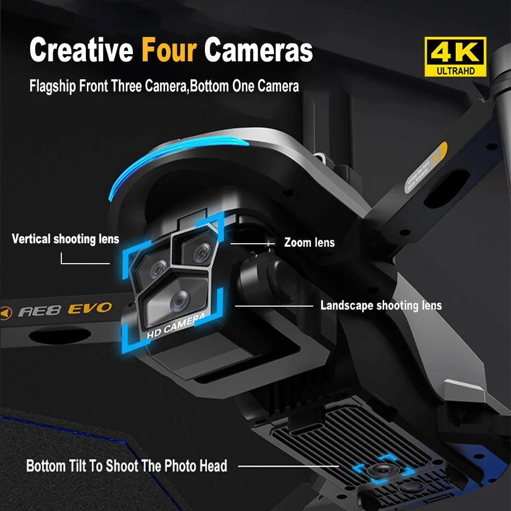 AE8 EVO Drone 4K Profesyonel 5 - Drone Camera Night Vision incelemesi ve fiyatı