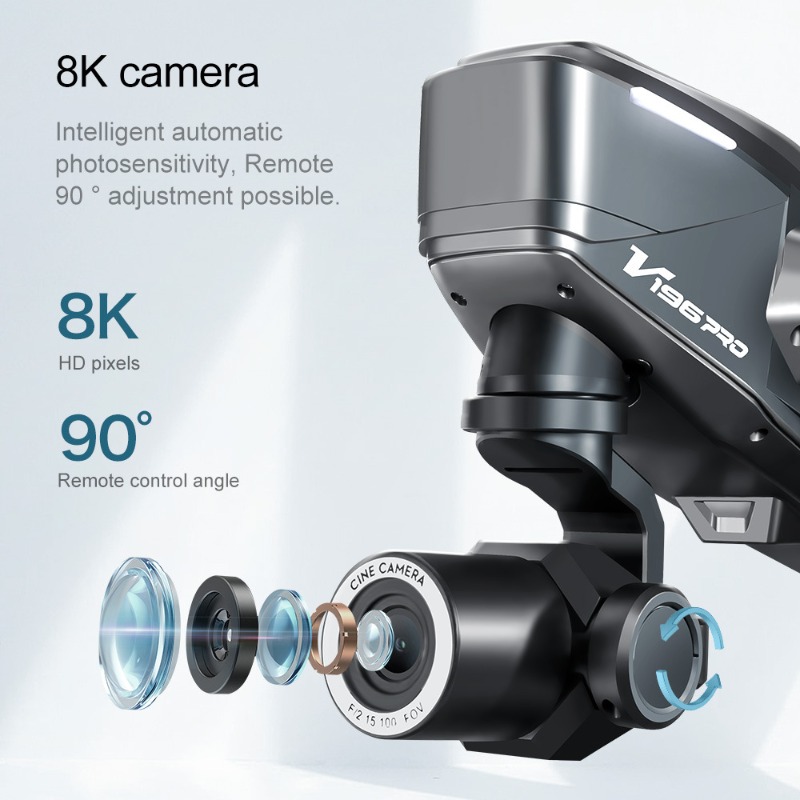 2025 V196 Otomatik Engellerden - Drone Camera With Gimbal incelemesi ve fiyatı
